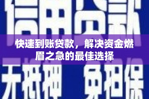 囊谦快速到账贷款，解决资金燃眉之急的最佳选择