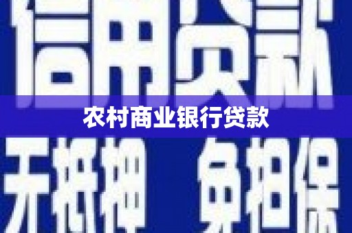 囊谦农村商业银行贷款