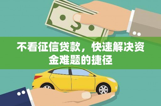 囊谦不看征信贷款，快速解决资金难题的捷径