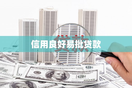 囊谦信用良好易批贷款