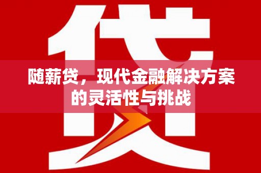囊谦随薪贷，现代金融解决方案的灵活性与挑战
