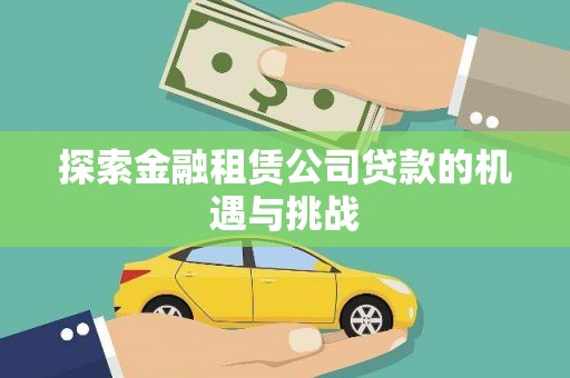 囊谦探索金融租赁公司贷款的机遇与挑战