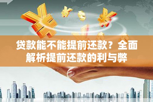 囊谦贷款能不能提前还款？全面解析提前还款的利与弊