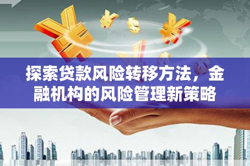 囊谦探索贷款风险转移方法，金融机构的风险管理新策略