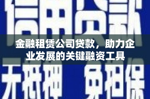 囊谦金融租赁公司贷款，助力企业发展的关键融资工具