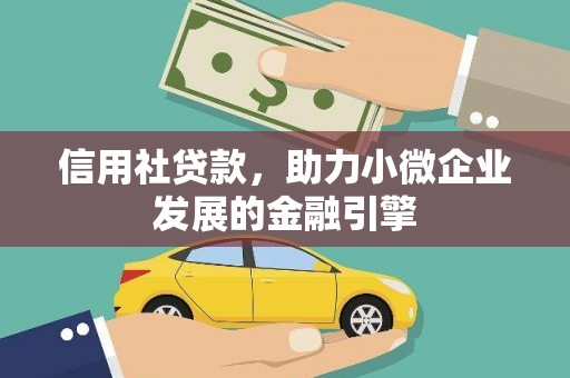 囊谦信用社贷款，助力小微企业发展的金融引擎