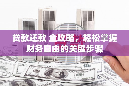 囊谦贷款还款 全攻略，轻松掌握财务自由的关键步骤