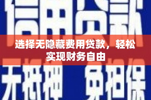 囊谦选择无隐藏费用贷款，轻松实现财务自由