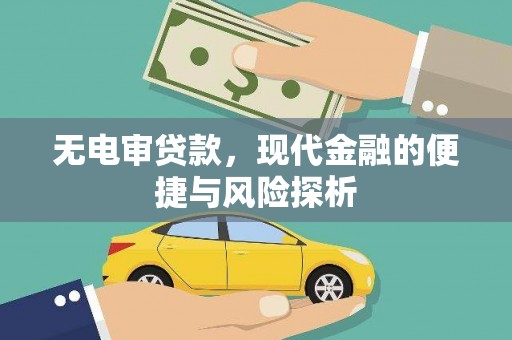 囊谦无电审贷款，现代金融的便捷与风险探析