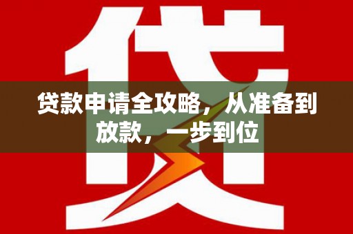 囊谦贷款申请全攻略，从准备到放款，一步到位