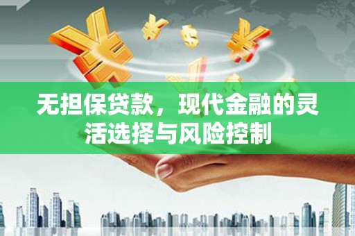 囊谦无担保贷款，现代金融的灵活选择与风险控制