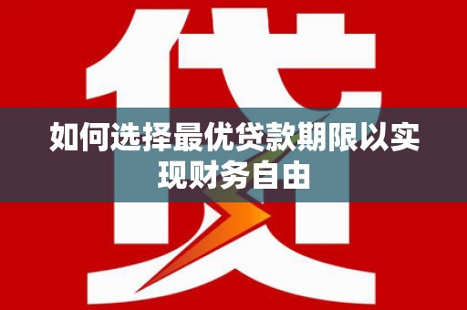 囊谦如何选择最优贷款期限以实现财务自由