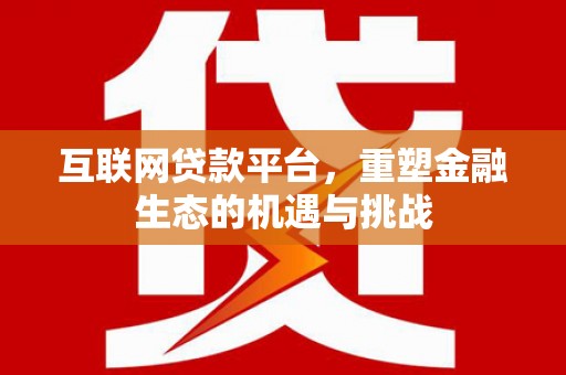 囊谦互联网贷款平台，重塑金融生态的机遇与挑战