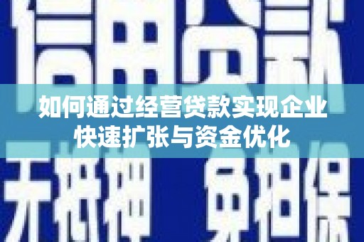 囊谦如何通过经营贷款实现企业快速扩张与资金优化