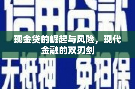 囊谦现金贷的崛起与风险，现代金融的双刃剑