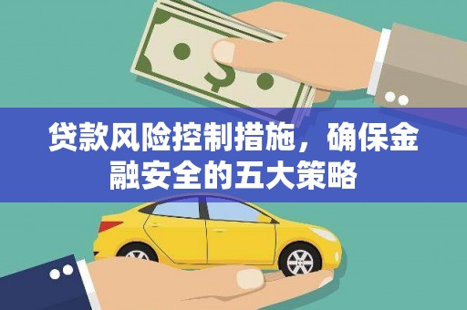囊谦贷款风险控制措施，确保金融安全的五大策略