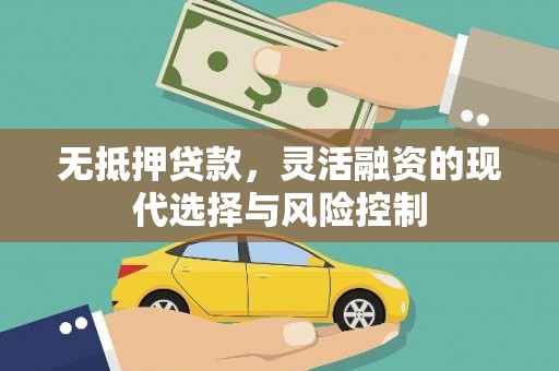 囊谦无抵押贷款，灵活融资的现代选择与风险控制