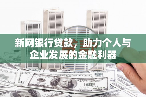 囊谦新网银行贷款，助力个人与企业发展的金融利器