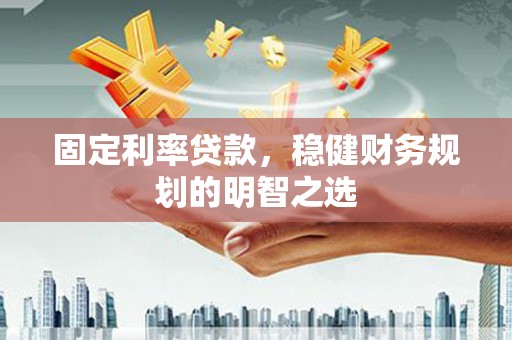 囊谦固定利率贷款，稳健财务规划的明智之选