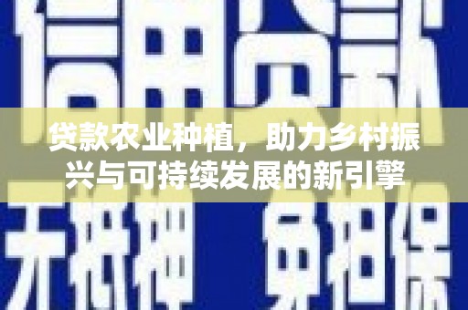 囊谦贷款农业种植，助力乡村振兴与可持续发展的新引擎