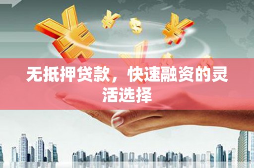 囊谦无抵押贷款，快速融资的灵活选择