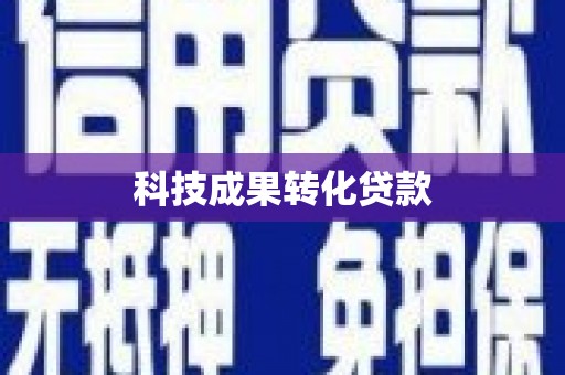 囊谦科技成果转化贷款