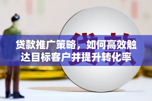 囊谦贷款推广策略，如何高效触达目标客户并提升转化率