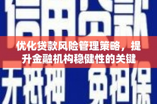 囊谦优化贷款风险管理策略，提升金融机构稳健性的关键