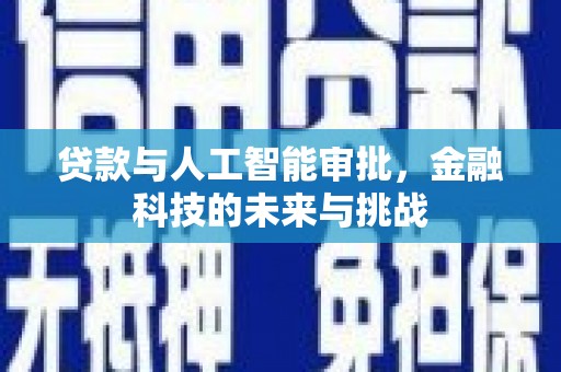 囊谦贷款与人工智能审批，金融科技的未来与挑战