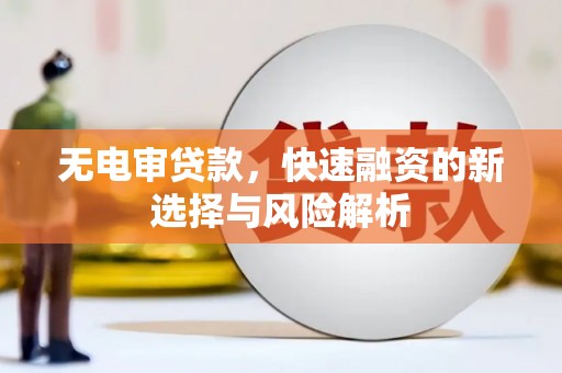 囊谦无电审贷款，快速融资的新选择与风险解析
