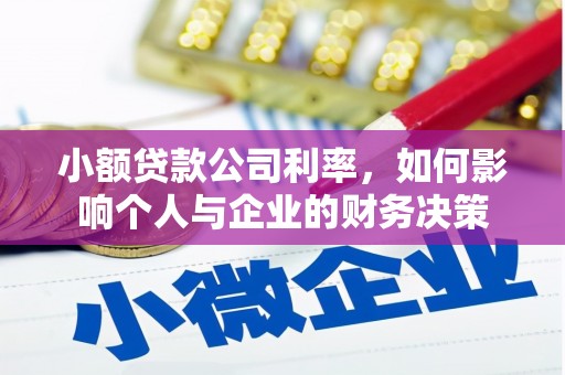 囊谦小额贷款公司利率，如何影响个人与企业的财务决策
