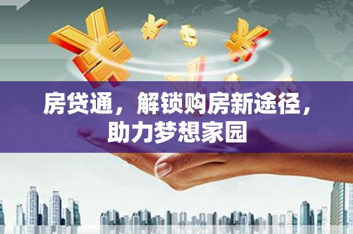 囊谦房贷通，解锁购房新途径，助力梦想家园