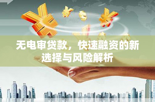 囊谦无电审贷款，快速融资的新选择与风险解析
