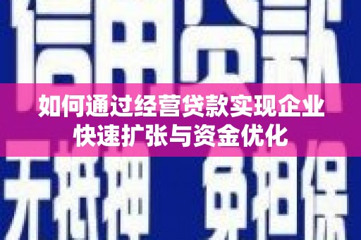 囊谦如何通过经营贷款实现企业快速扩张与资金优化