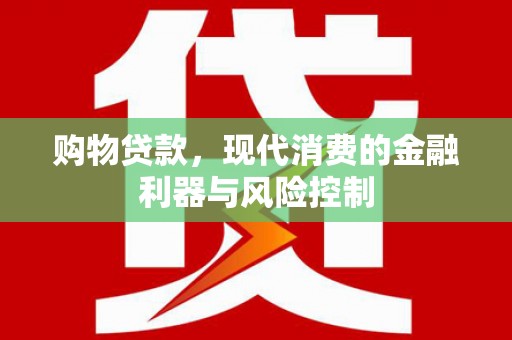 囊谦购物贷款，现代消费的金融利器与风险控制
