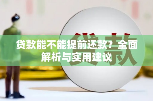 囊谦贷款能不能提前还款？全面解析与实用建议