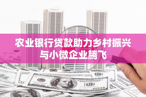囊谦农业银行贷款助力乡村振兴与小微企业腾飞